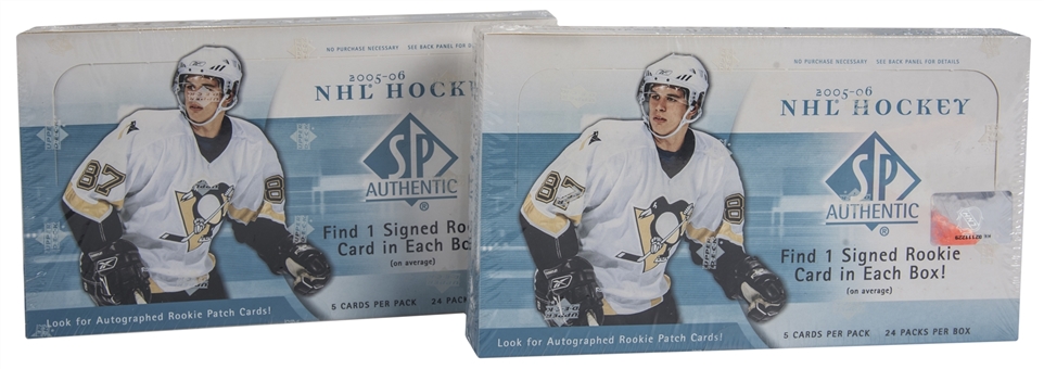 2005/06 Upper Deck SP Authentic Hockey Unopened Boxes (2 Boxes)
